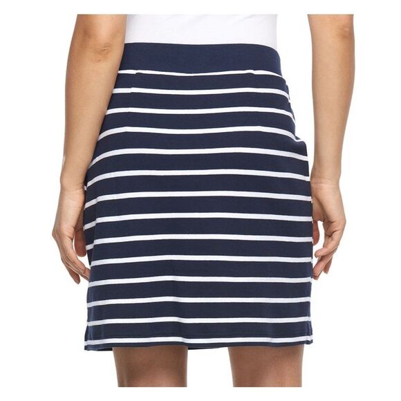 Croft & Barrow Mid-Rise Navy Striped Knot Skort Size XXL NWT - Picture 2 of 6